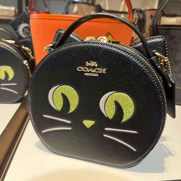 New Coach Canteen Crossbody Bag With Halloween Cat #CW467 - Picture 6 of 8